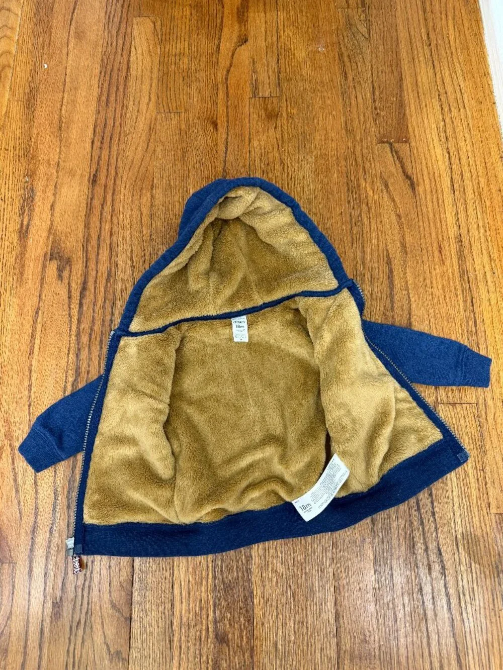 Carter's Toddler Zip-Up Fleece Jacket in Navy Blue